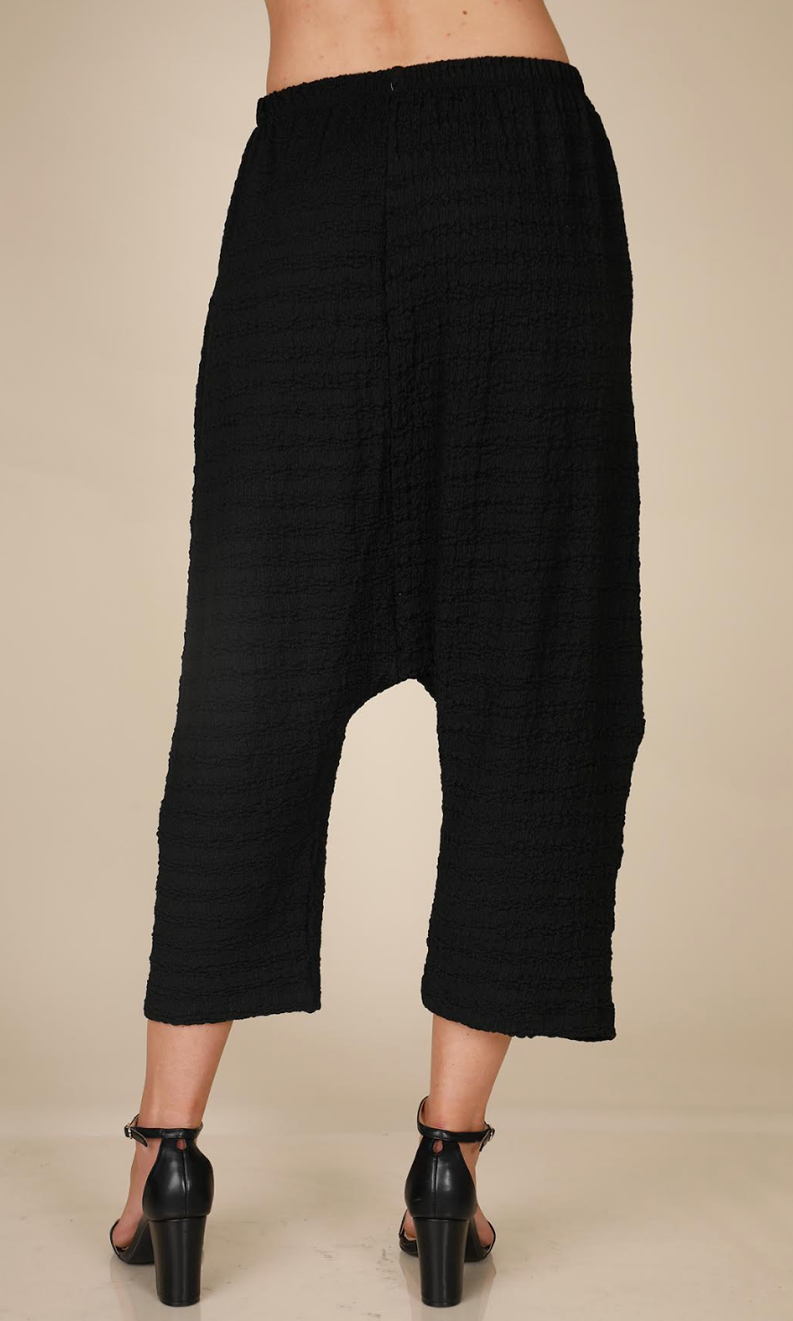 INOAH "Silver" - Solid Textured Relaxed Pant (NOT BLACK)