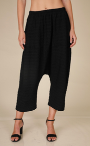 INOAH "Silver" - Solid Textured Relaxed Pant (NOT BLACK)