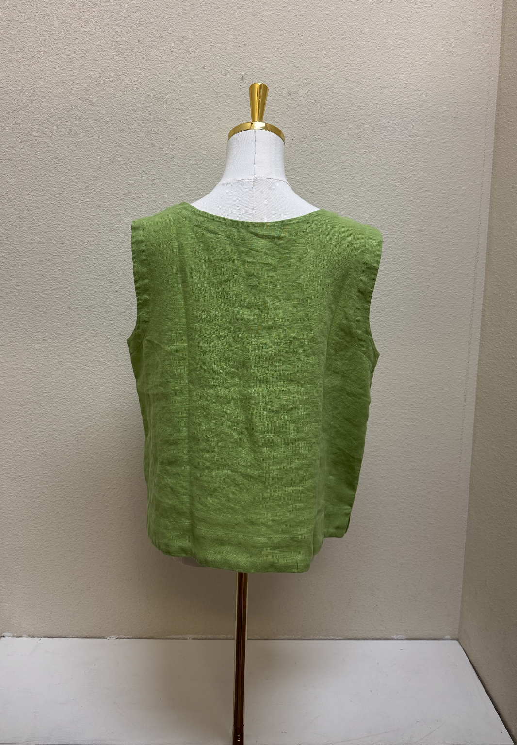 CUT LOOSE Solid Linen Vest - 4405873