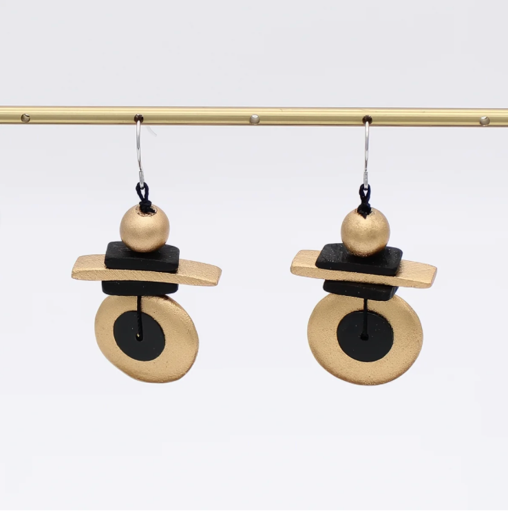 SYLCA Assuta Gold Drop Earrings