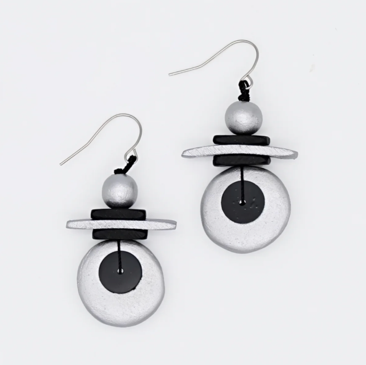 SYLCA Assuta Silver Drop Earrings
