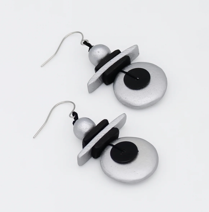 SYLCA Assuta Silver Drop Earrings