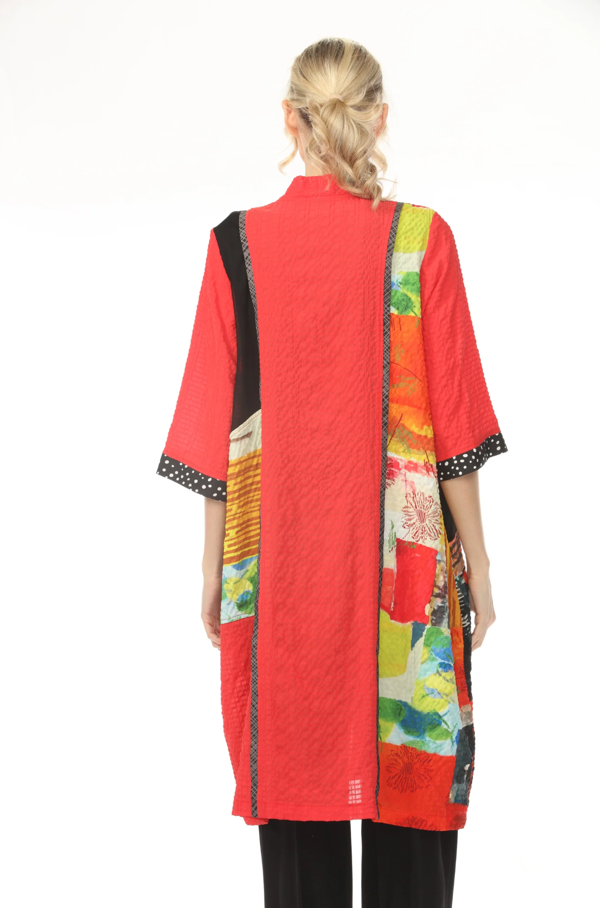MOONLIGHT One Button Colorful Graphic Print Jacket - 4243