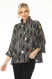 MOONLIGHT Button Down Stripe & Polka Dot Top - 2694NEW