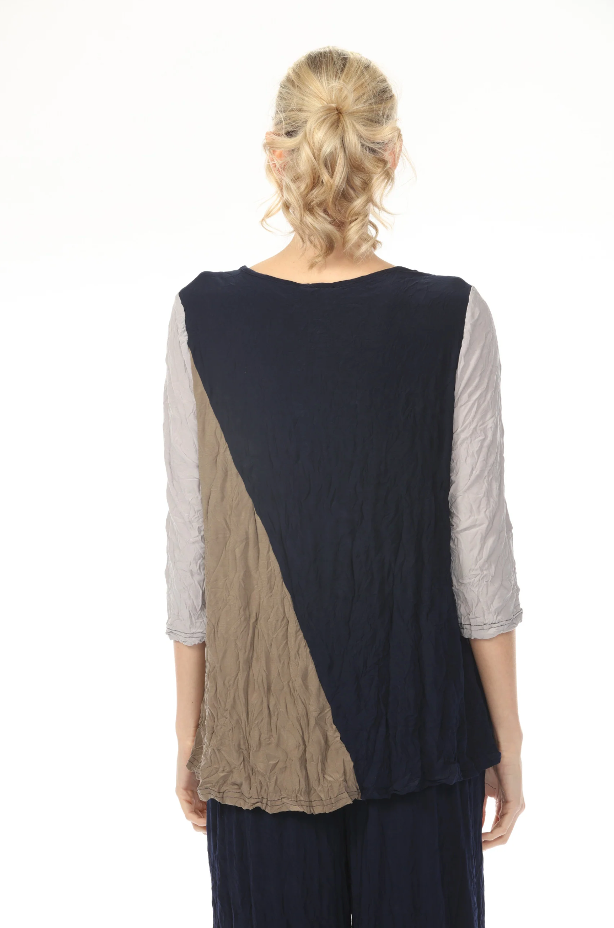 MOONLIGHT Mixed Colorblock Pocket Top - 4280