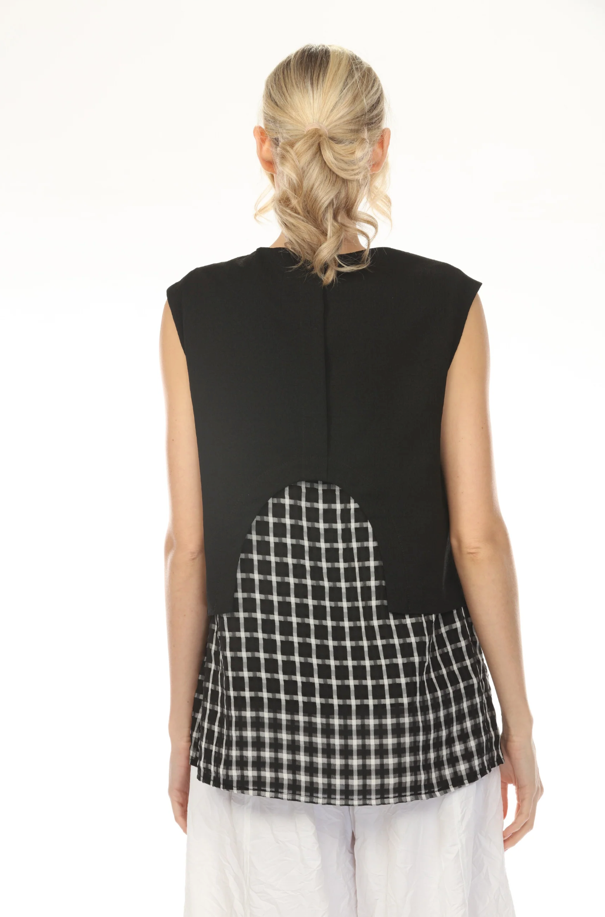 MOONLIGHT Two Button Closure Asymmetrical Top - WV2039