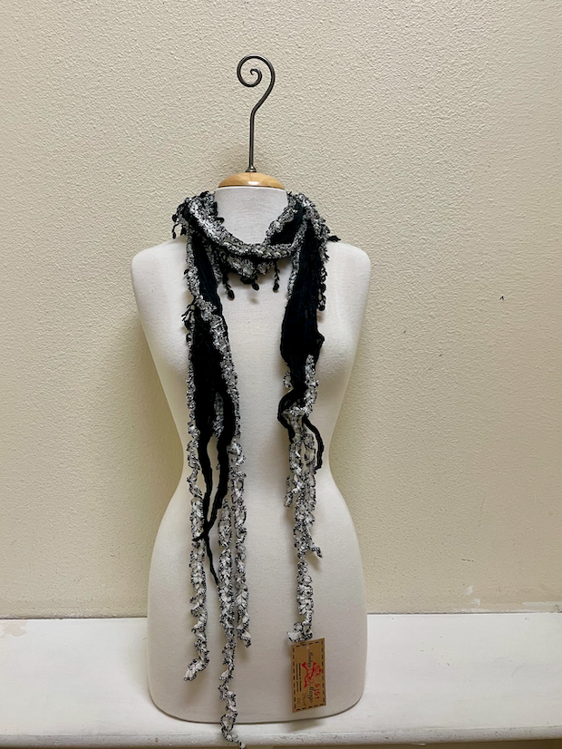 Monkey Mango Fringe Scarf - PRINT 100
