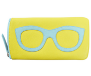 ili New York - EYEGLASS CASE WITH FRAME GRAPHIC - 6462 - Mellow Yellow/Chambray