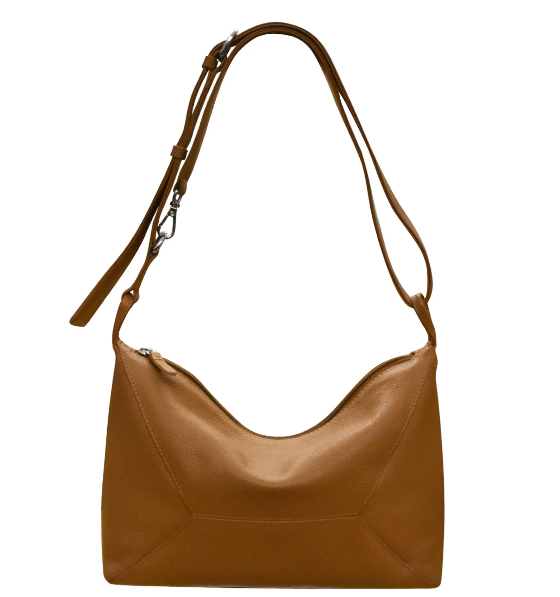 ili New York - SLOUCHY CONVERTIBLE SHOULDER BAG - 6722 - Antique Saddle