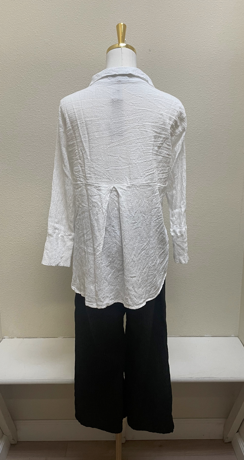 CUT LOOSE Grey Stripe Crinkle Easy Crop - 0642349