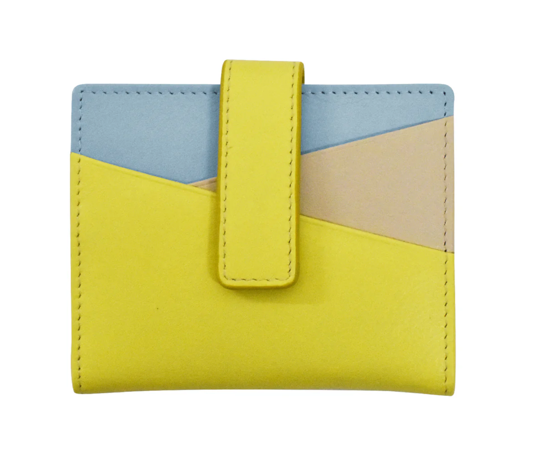 ili New York - MINI ASYMMETRIC CARD WALLET WITH TAB - 7803 - Sorrento