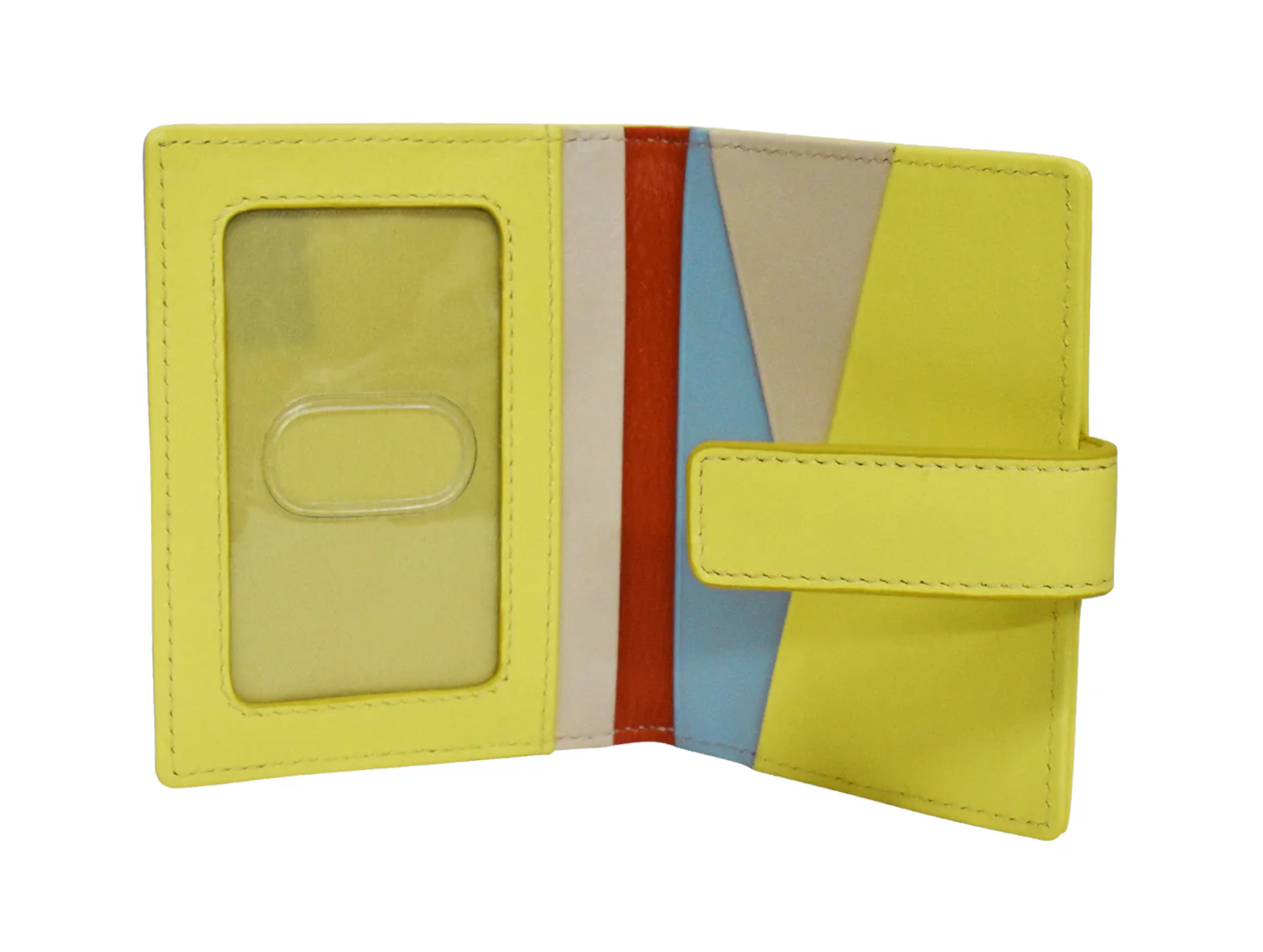 ili New York - MINI ASYMMETRIC CARD WALLET WITH TAB - 7803 - Sorrento