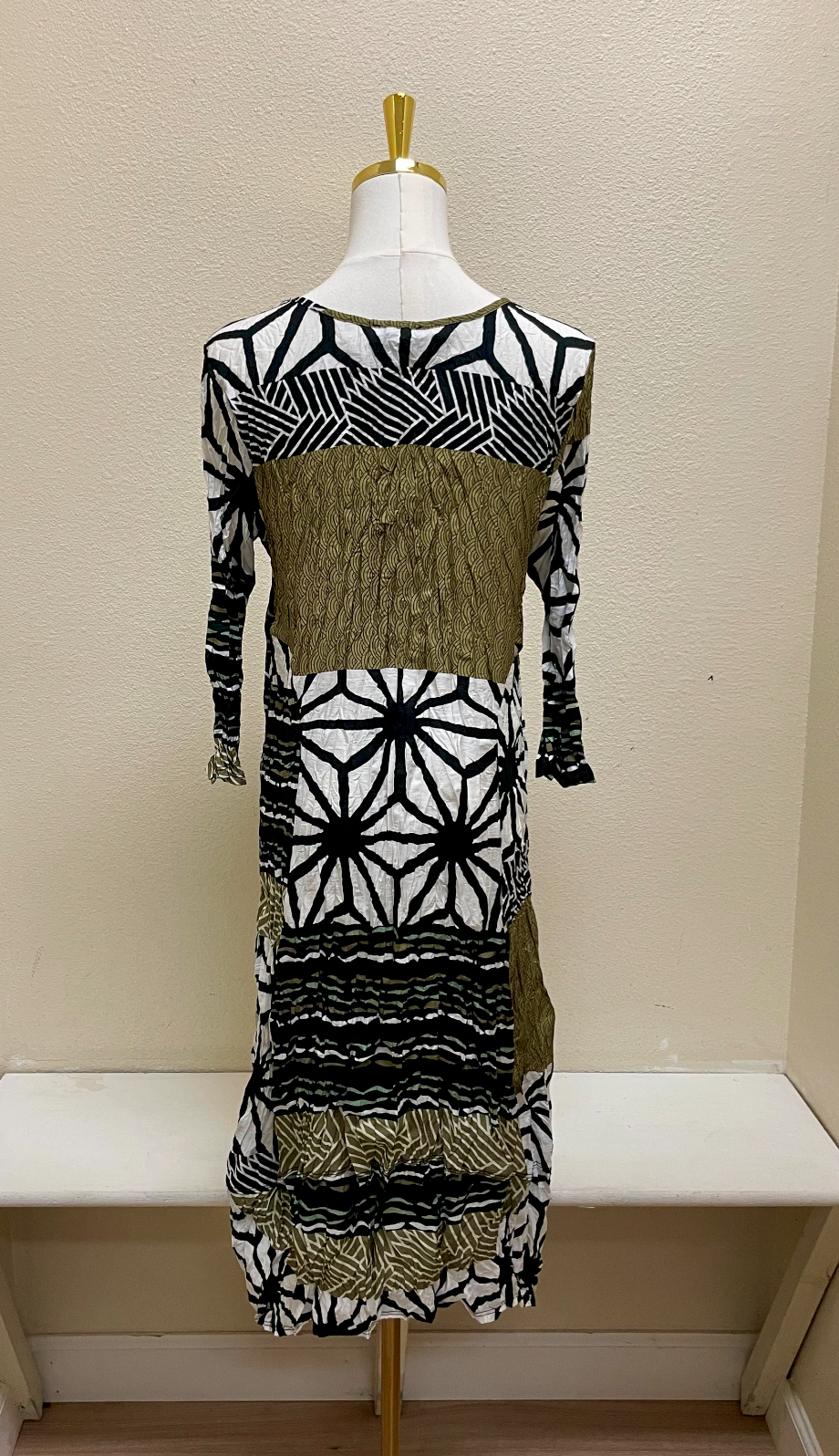 Shana Crush Printed Dress - 26337-BLACK-6