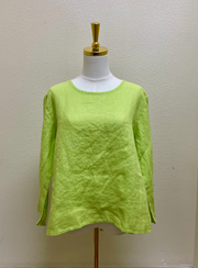 CUT LOOSE Hanky Linen 3/4 Sleeve Split Back - 4207965 - EUPHORBIA