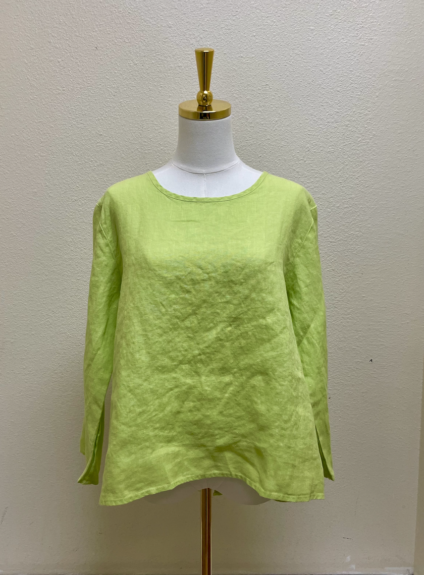 CUT LOOSE Hanky Linen 3/4 Sleeve Split Back - 4207965