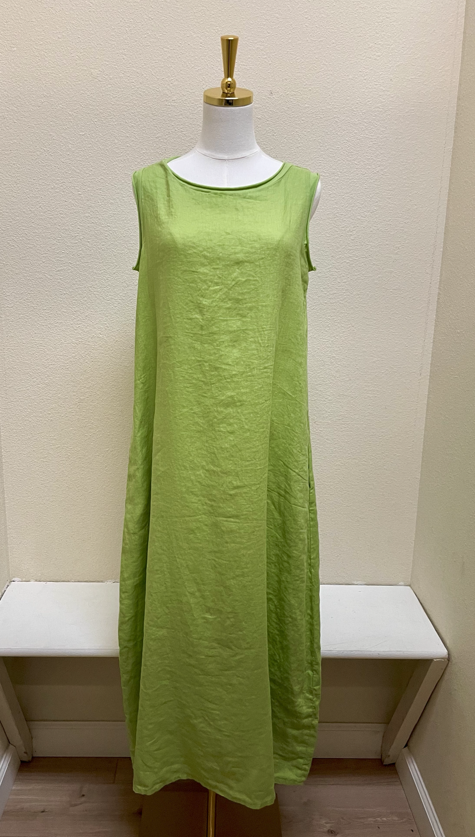 CUT LOOSE Hanky Linen Maxi Tank Dress - 4200312