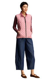 CUT LOOSE Quilted Parachute Zip Front Quilted Vest - 6595655