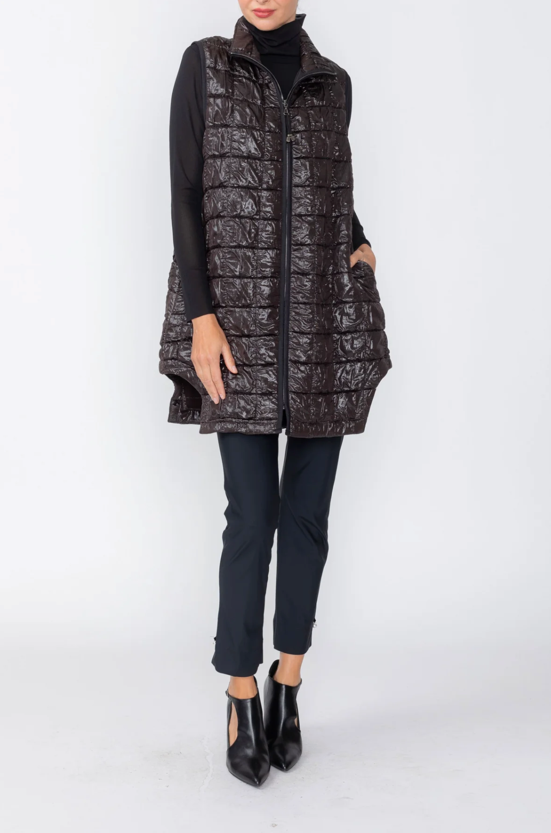 IC COLLECTION Vest - 8256V - Brown