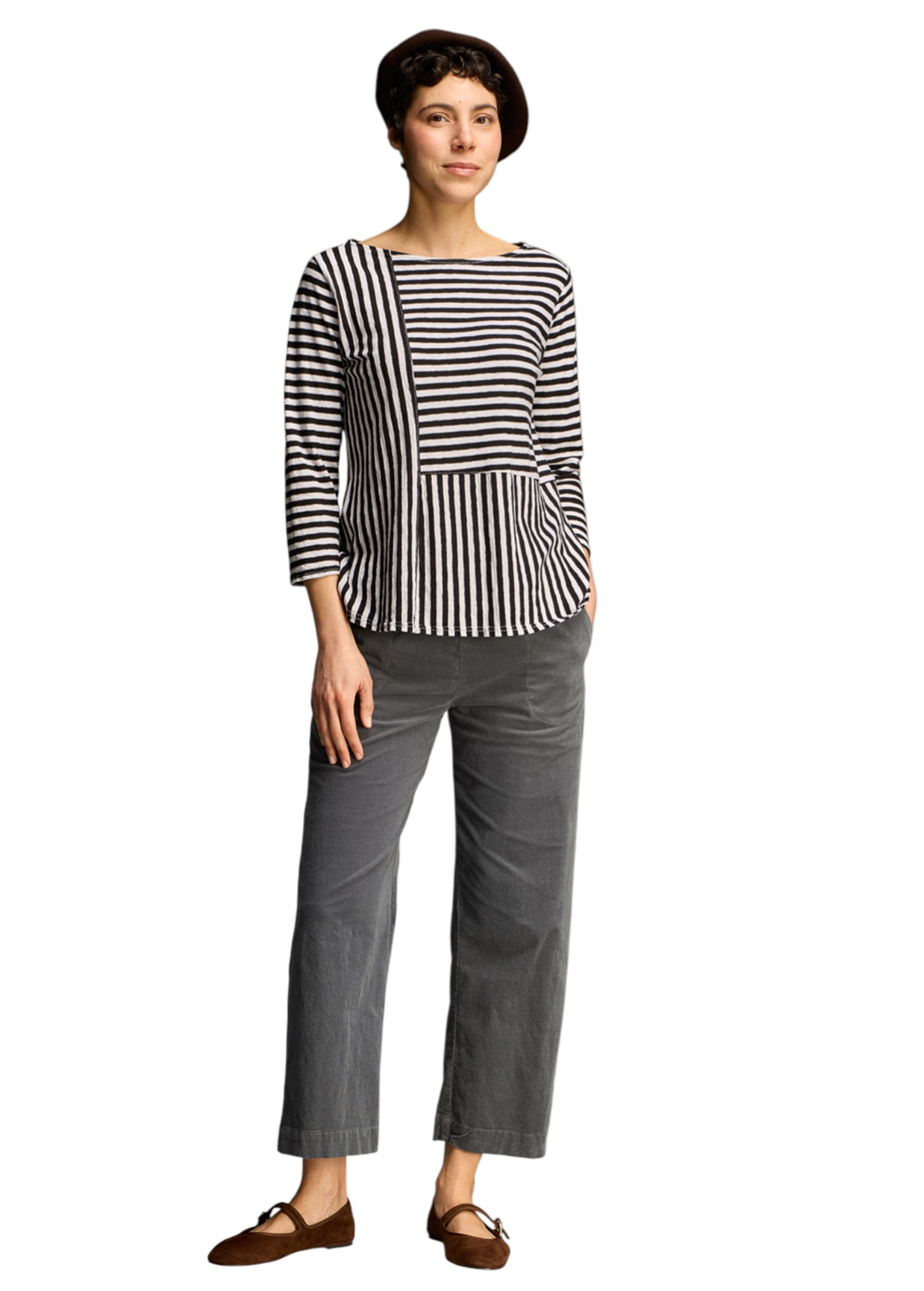CUT LOOSE Mini Cord Back Zip Trouser - 0032916