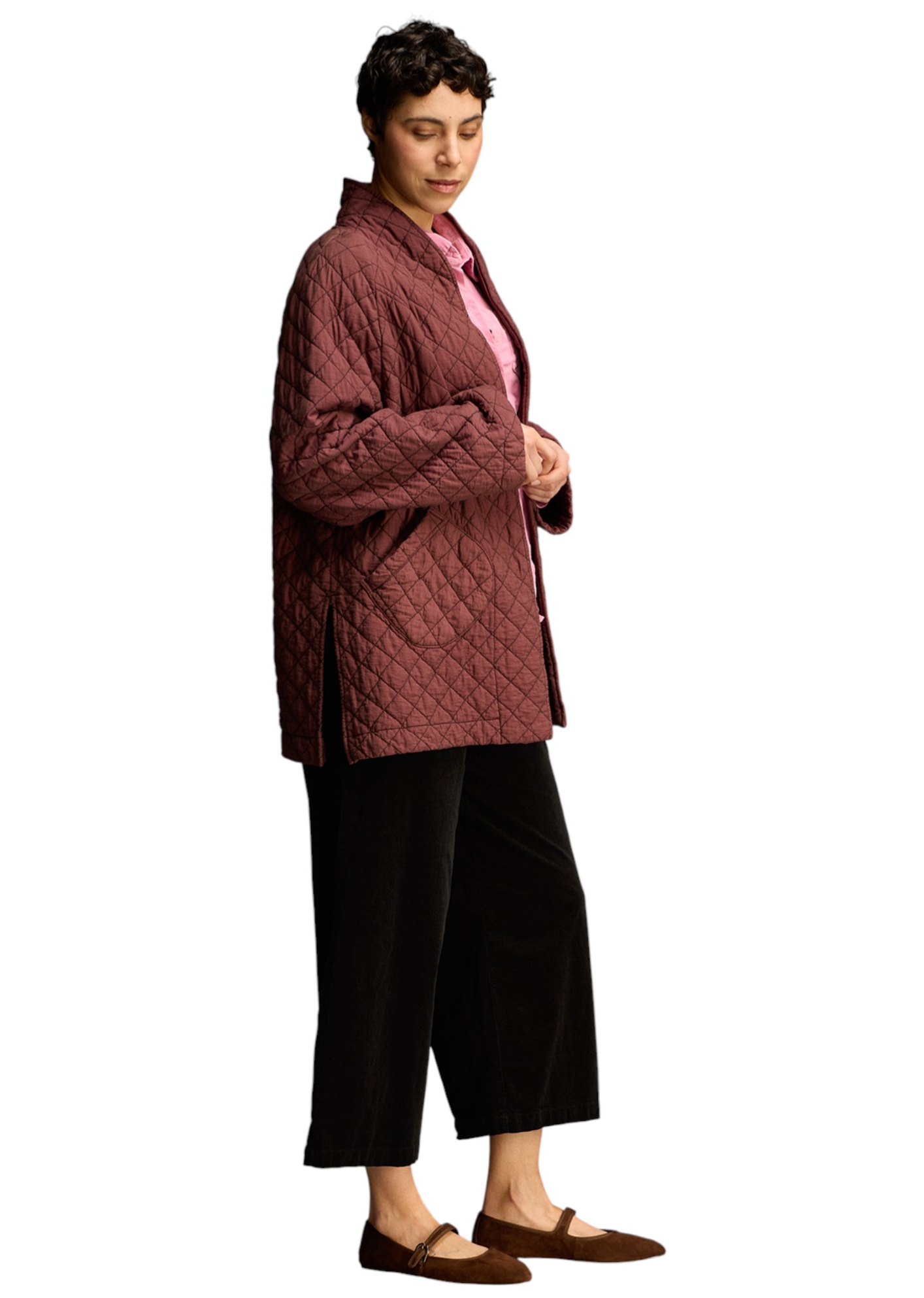 CUT LOOSE Mini Cord Straight Crop Trouser - 0032944