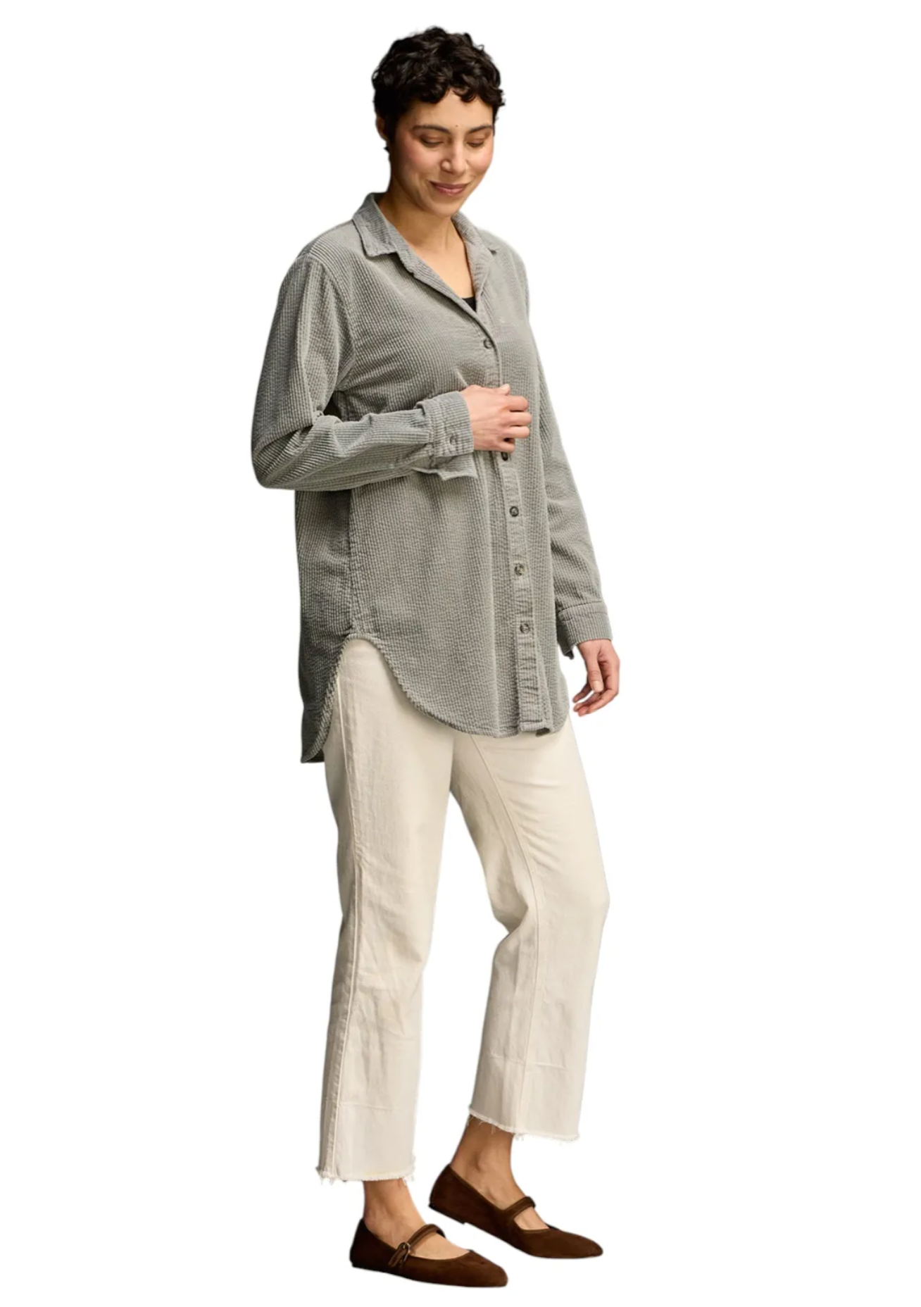 CUT LOOSE Lux Cord Aline Shirt - 1896805