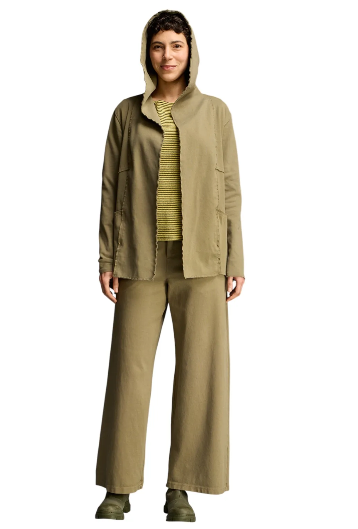 CUT LOOSE Ponti Wide Leg Zip Pant - 0602689
