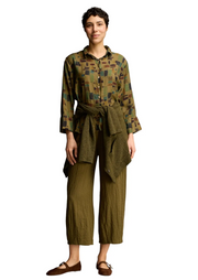 CUT LOOSE Sea Glass Crop Easy Shirt - 6236986
