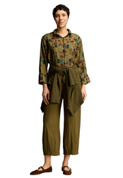 CUT LOOSE Fall Parachute Cropped Pants with Darts - 6382088