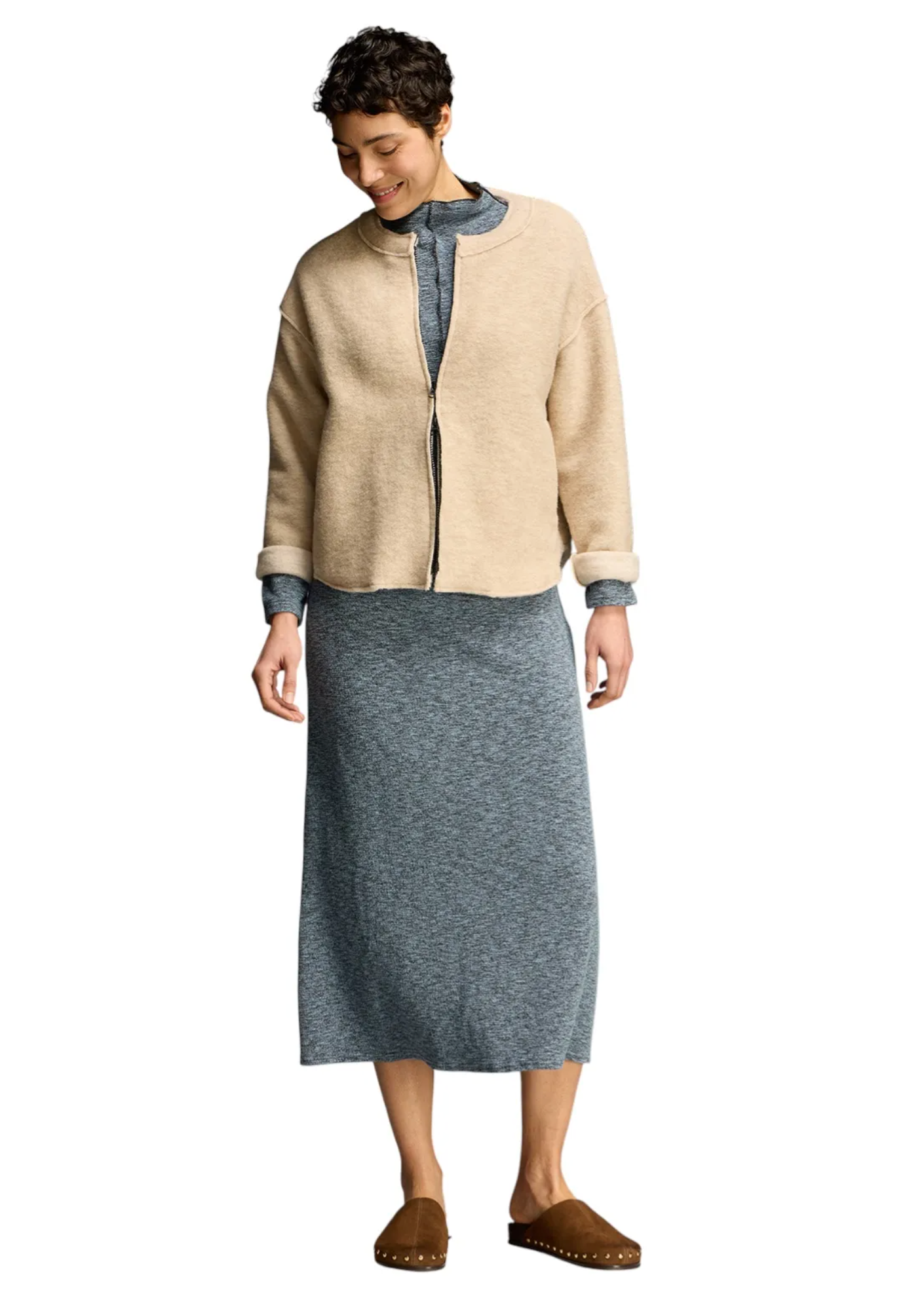 CUT LOOSE Boiled Wool Bomber Jacket - 3988189