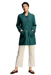 CUT LOOSE Boiled Wool Mid-Length Coat - 3988741