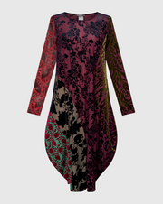 ALEMBIKA Cut Velvet Dress & Slip - AD901R - REGAL