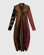 ALEMBIKA Cut Velvet Dress & Slip - AD902R - REGAL