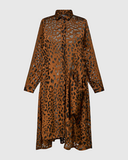 ALEMBIKA Viscose Dress & Slip - AD903C - COGNAC