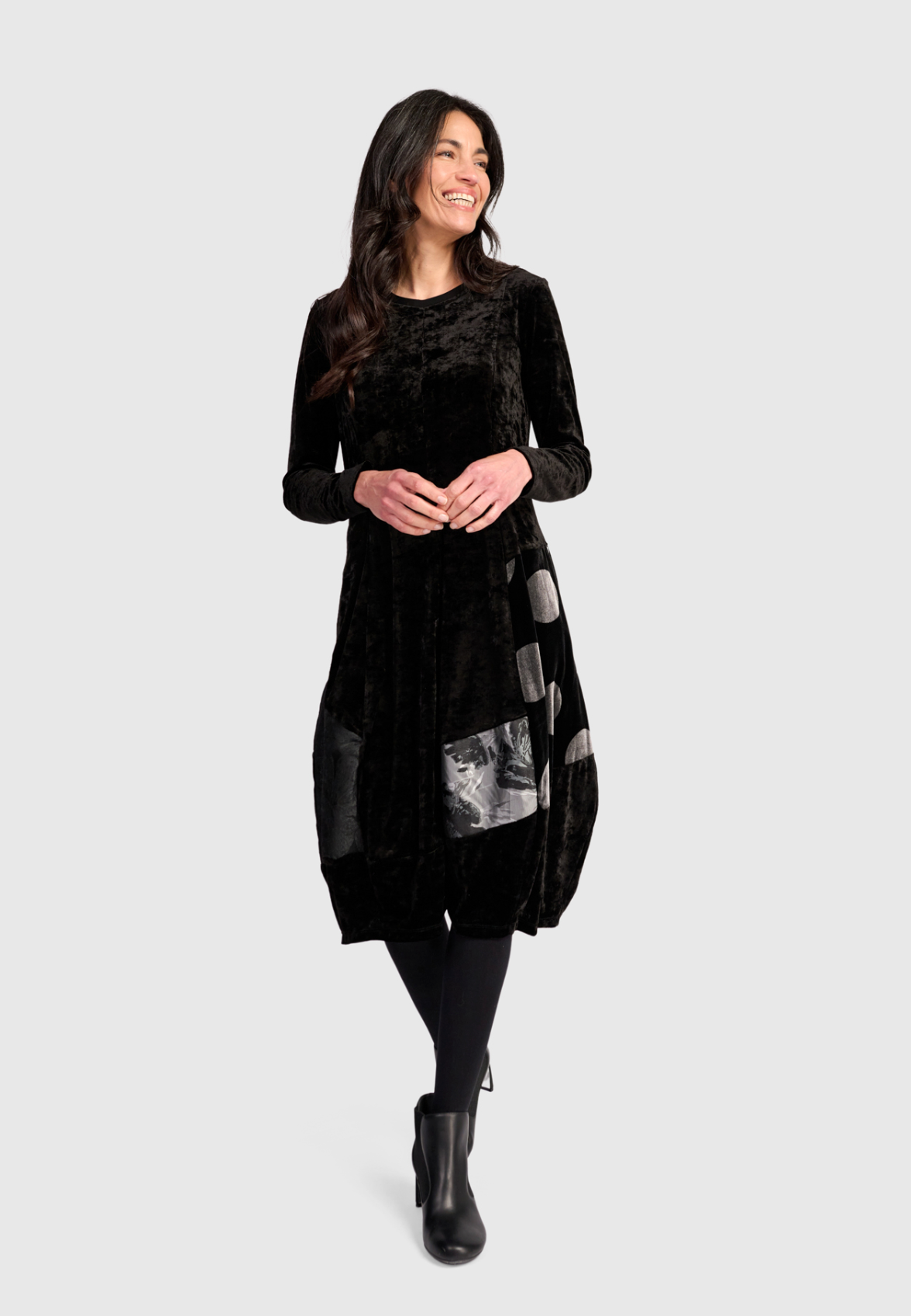 ALEMBIKA Velvet Dress - AD909M - MIX