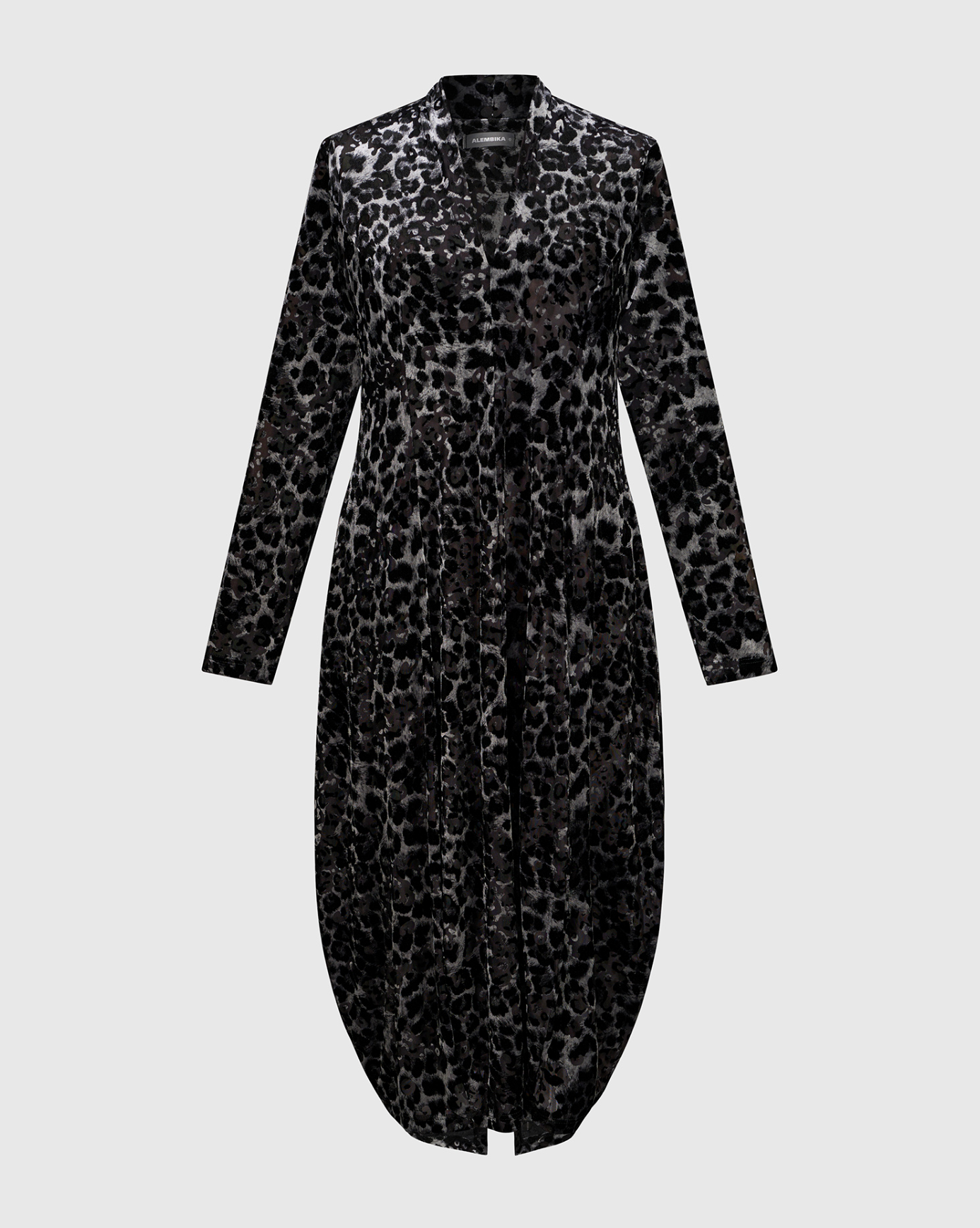 ALEMBIKA Cut Velvet Dress - AD910L - LEOPARD