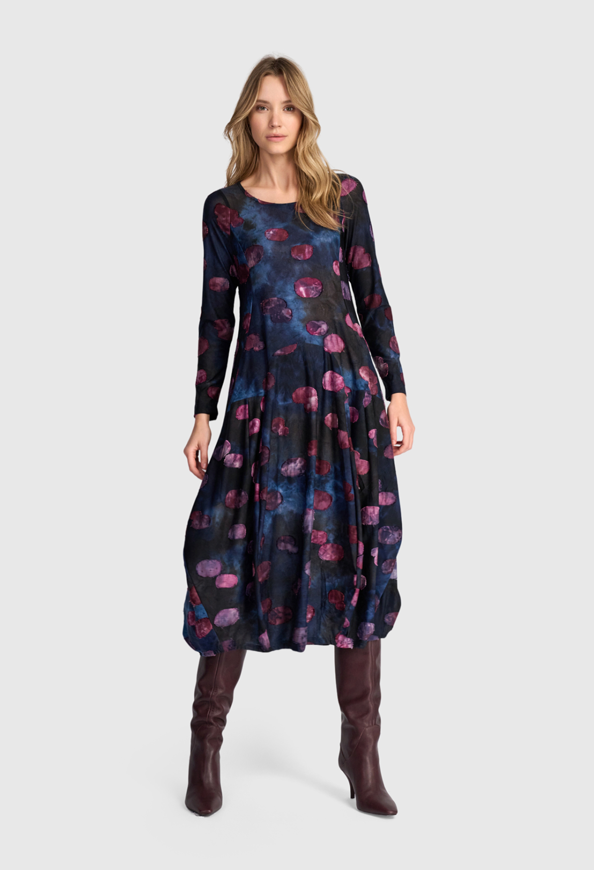 ALEMBIKA Poly-Knit Dress - AD918M - MIDNIGHT