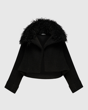 ALEMBIKA Boucle Jacket - AJ727B - BLACK