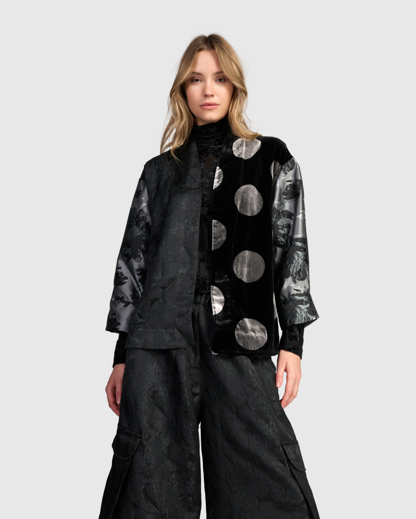 ALEMBIKA Velvet-Jacquard Jacket - AJ731M - MIX