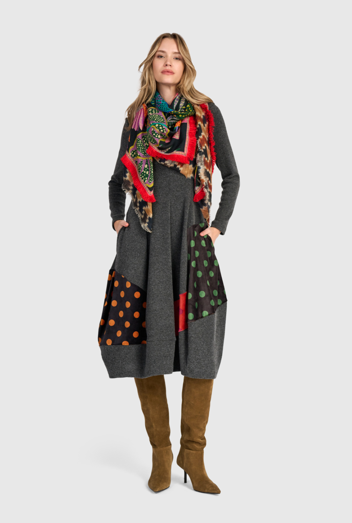 ALEMBIKA Poly-Knit Dress - AD914M - MIX