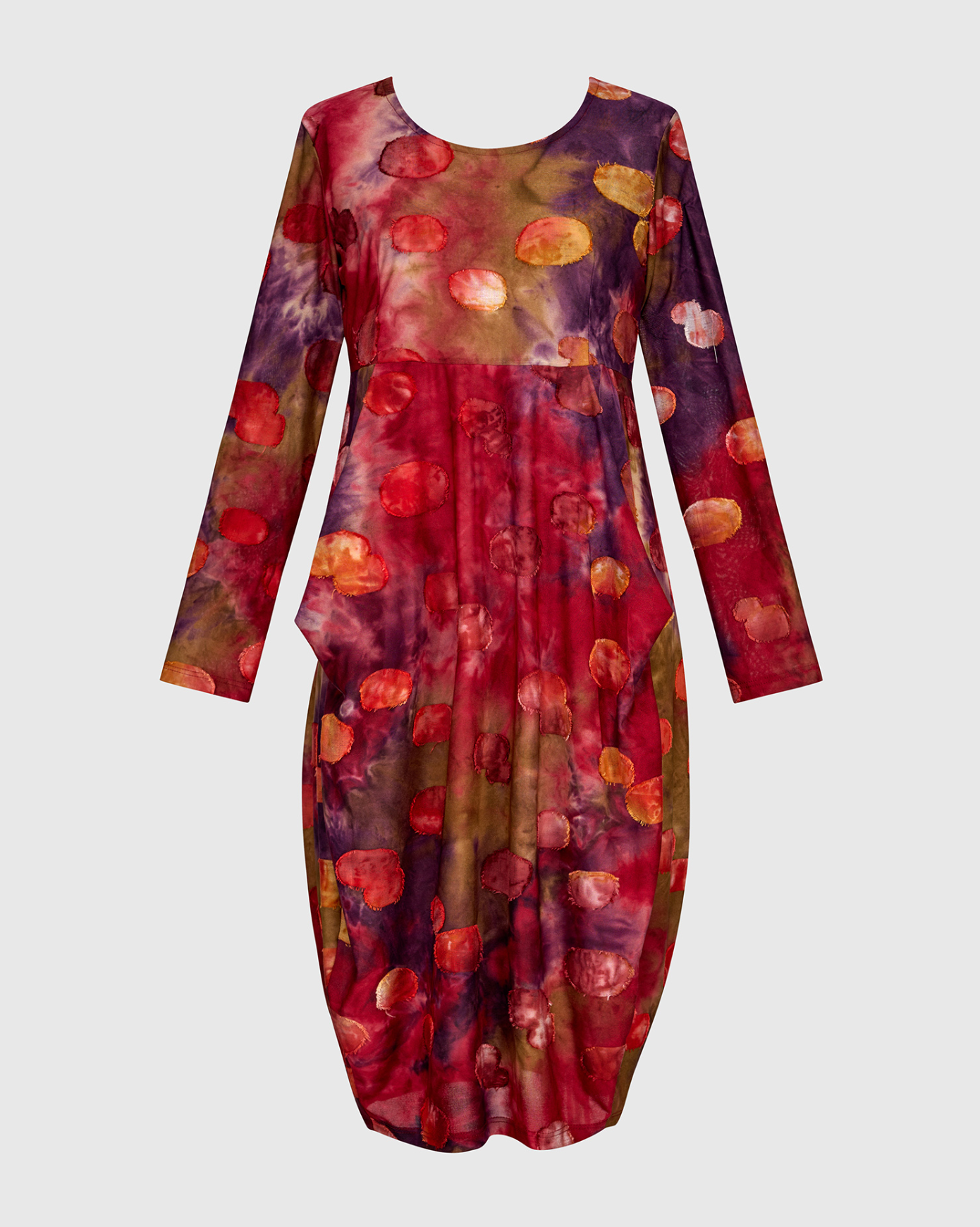 ALEMBIKA Poly-Knit Dress - AD917B - BERRY