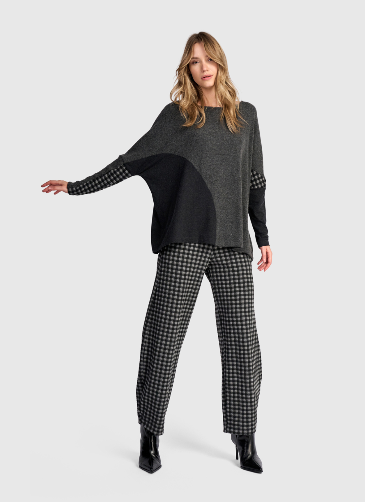 ALEMBIKA Poly-Knit Pants - AP723C - CHECK