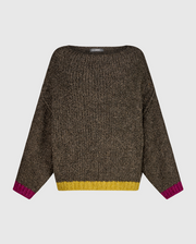 ALEMBIKA Knit Sweater - AS946B - BROWN