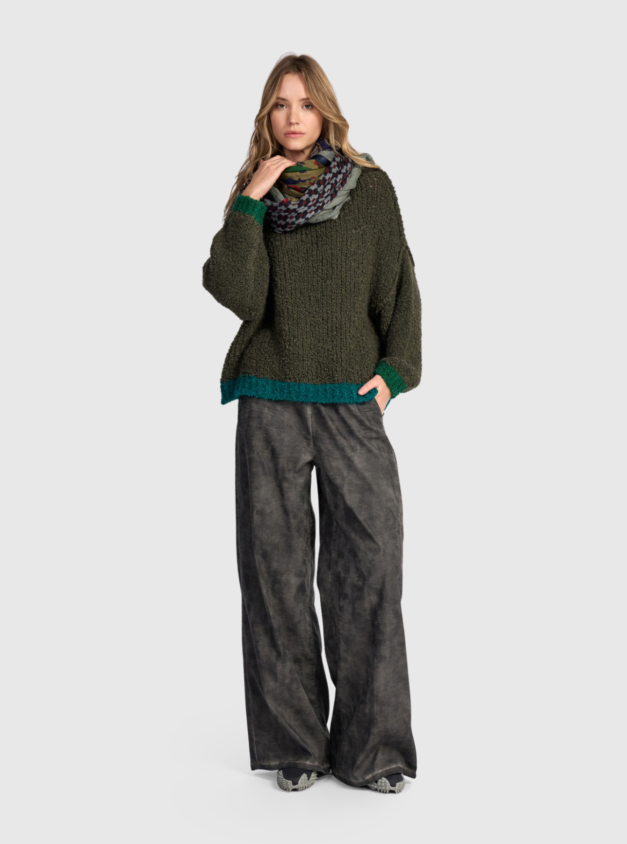 ALEMBIKA Knit Sweater - AS946G - GREEN