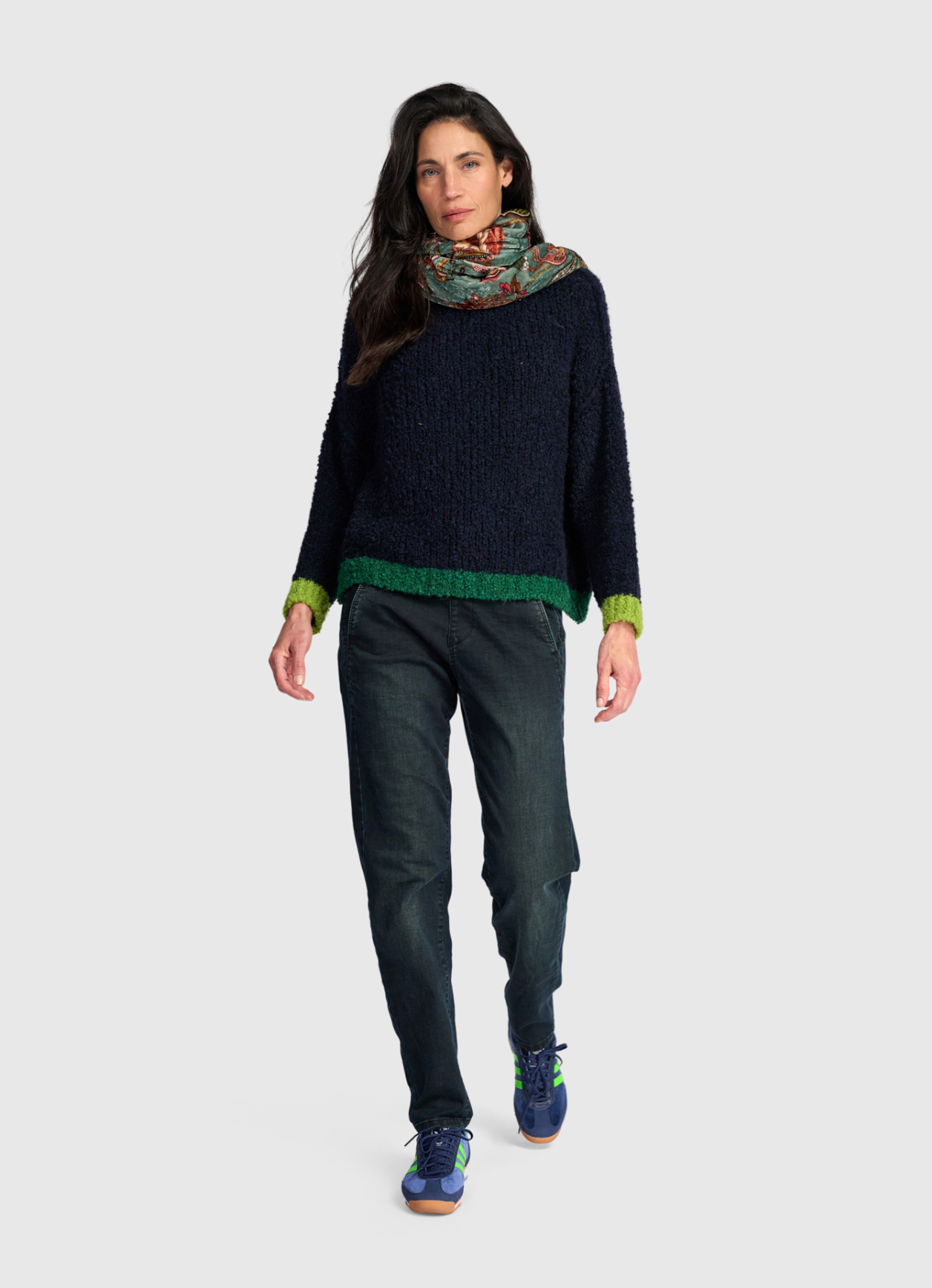 ALEMBIKA Knit Sweater - AS946N - NAVY