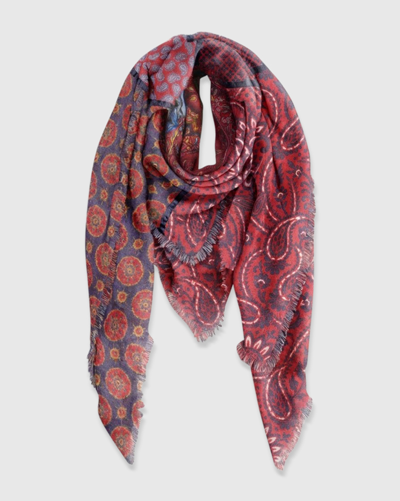 ALEMBIKA Wool Scarf - ASC120P - PAISLEY