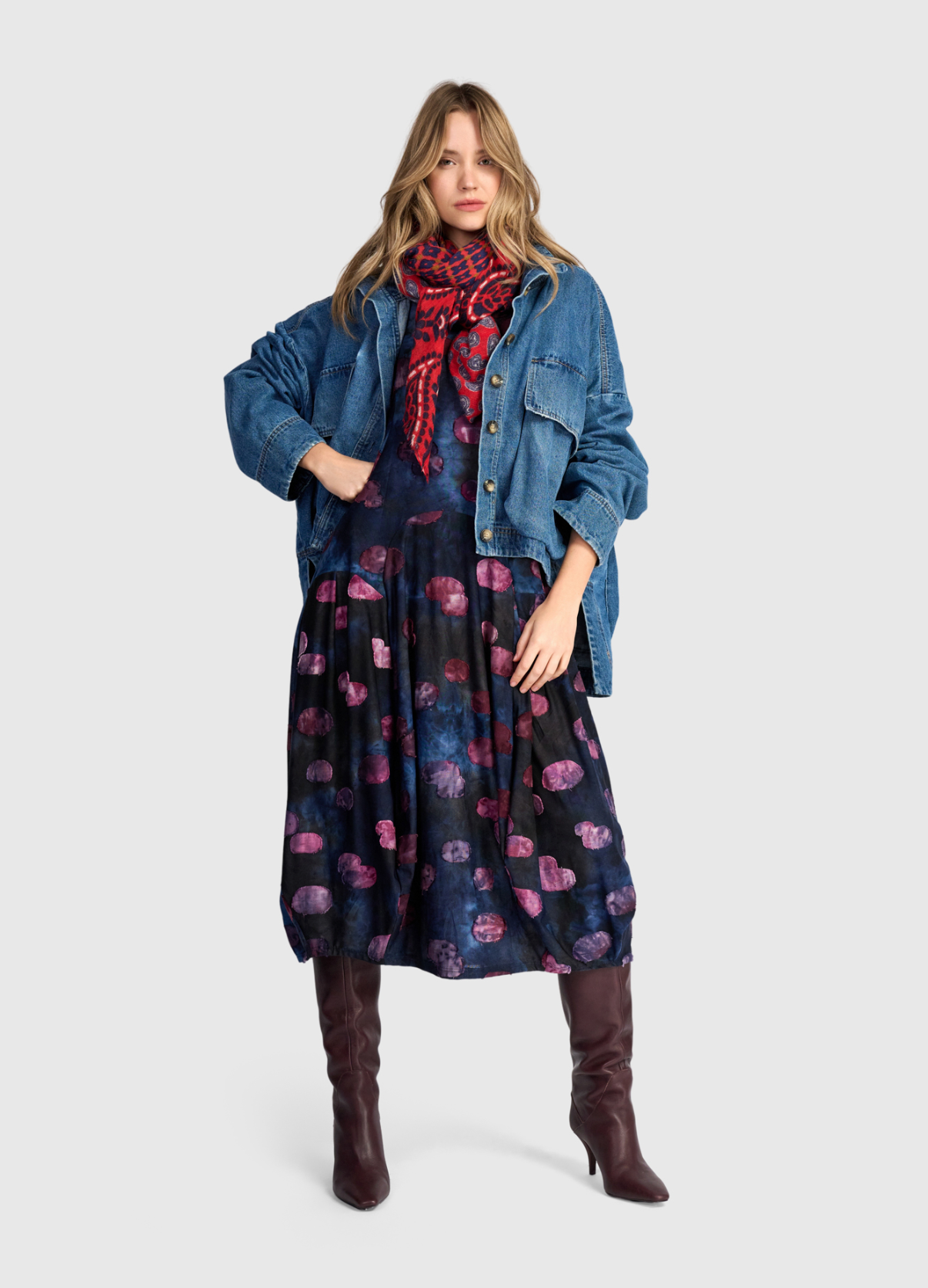 ALEMBIKA Wool Scarf - ASC120P - PAISLEY