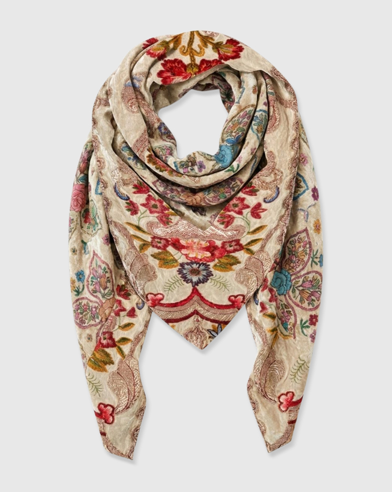 ALEMBIKA Modal Wool Scarf - ASC125B - BOUQUET