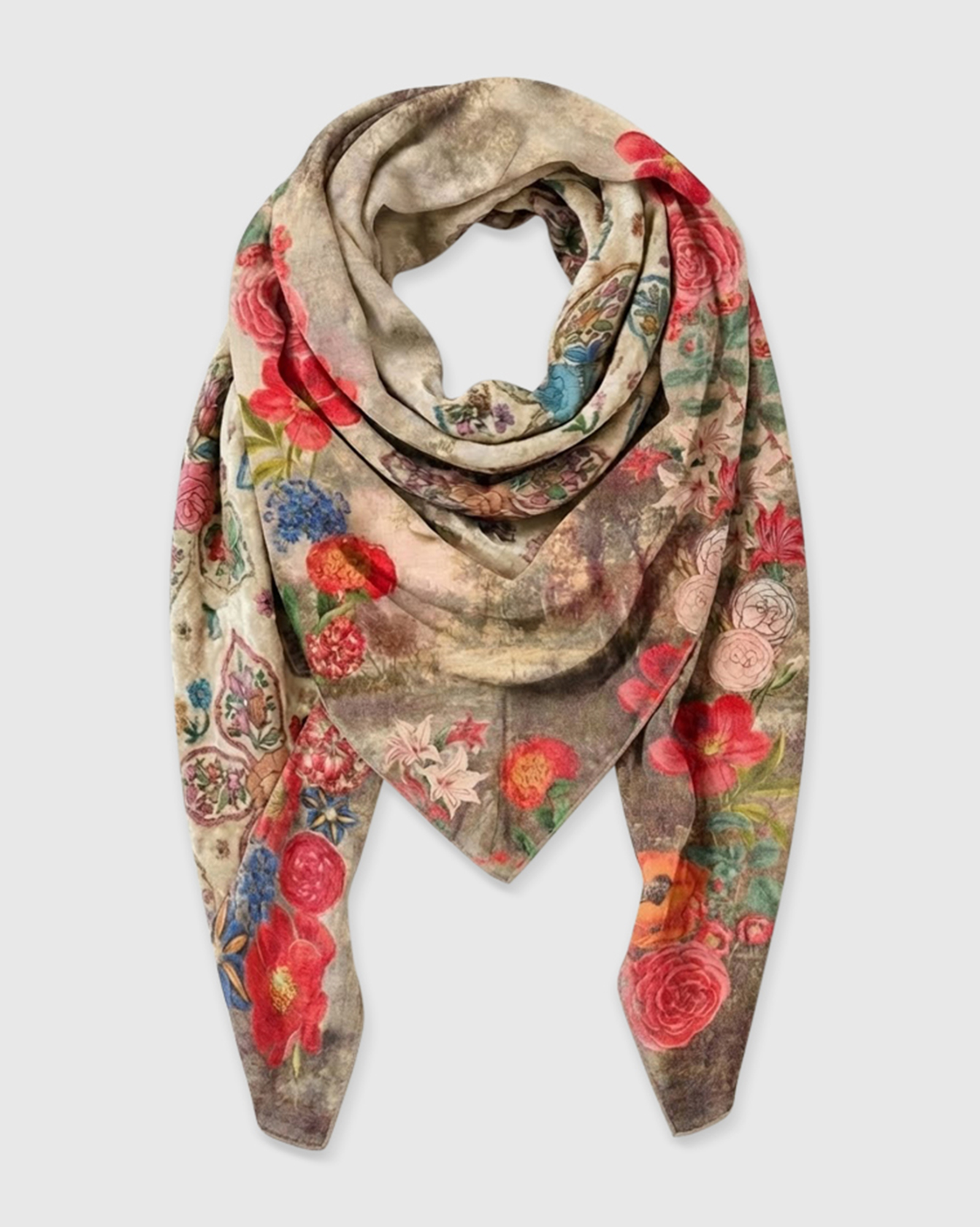 ALEMBIKA Modal Wool Scarf - ASC126B - BLOOM