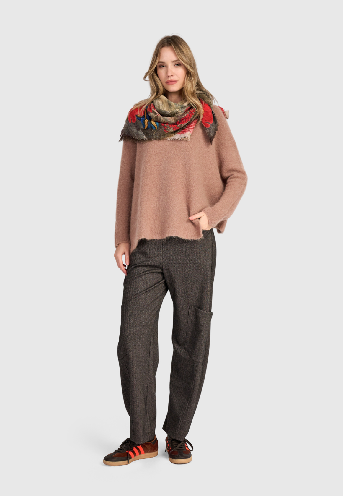 ALEMBIKA Modal Wool Scarf - ASC126B - BLOOM