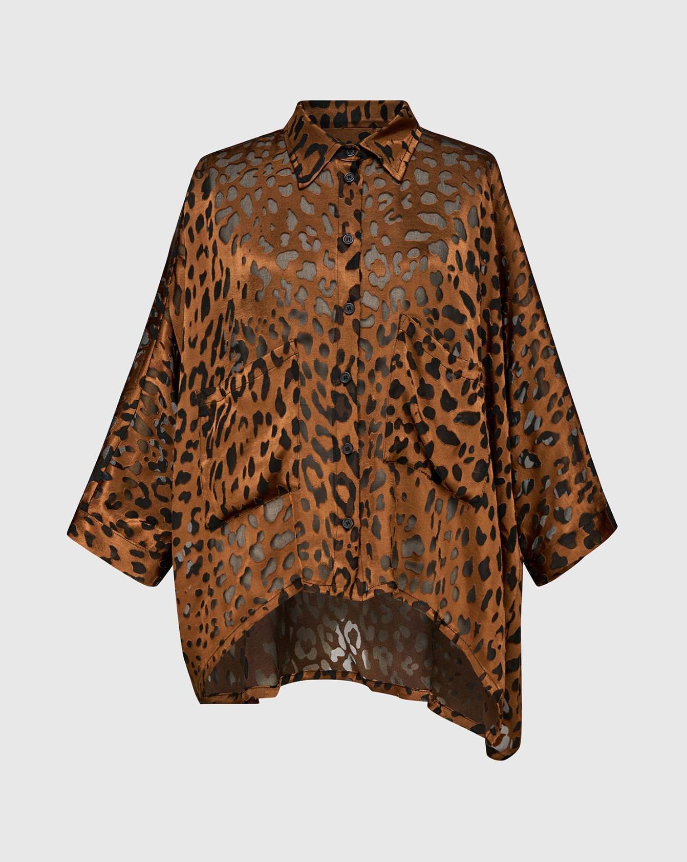 ALEMBIKA Viscose Top - AT823C - COGNAC